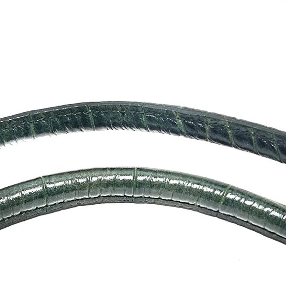 FURLA Dark Green Leather Shoulder Bag - Picture 9 of 9